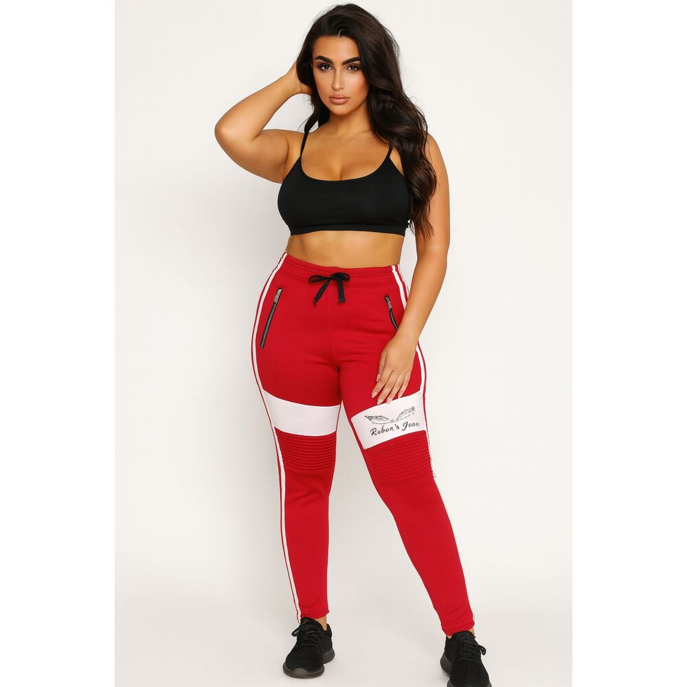 Robin's Jeans Red Angel Wings Sweatpants Trousers Joggers  Women's Size XXL
